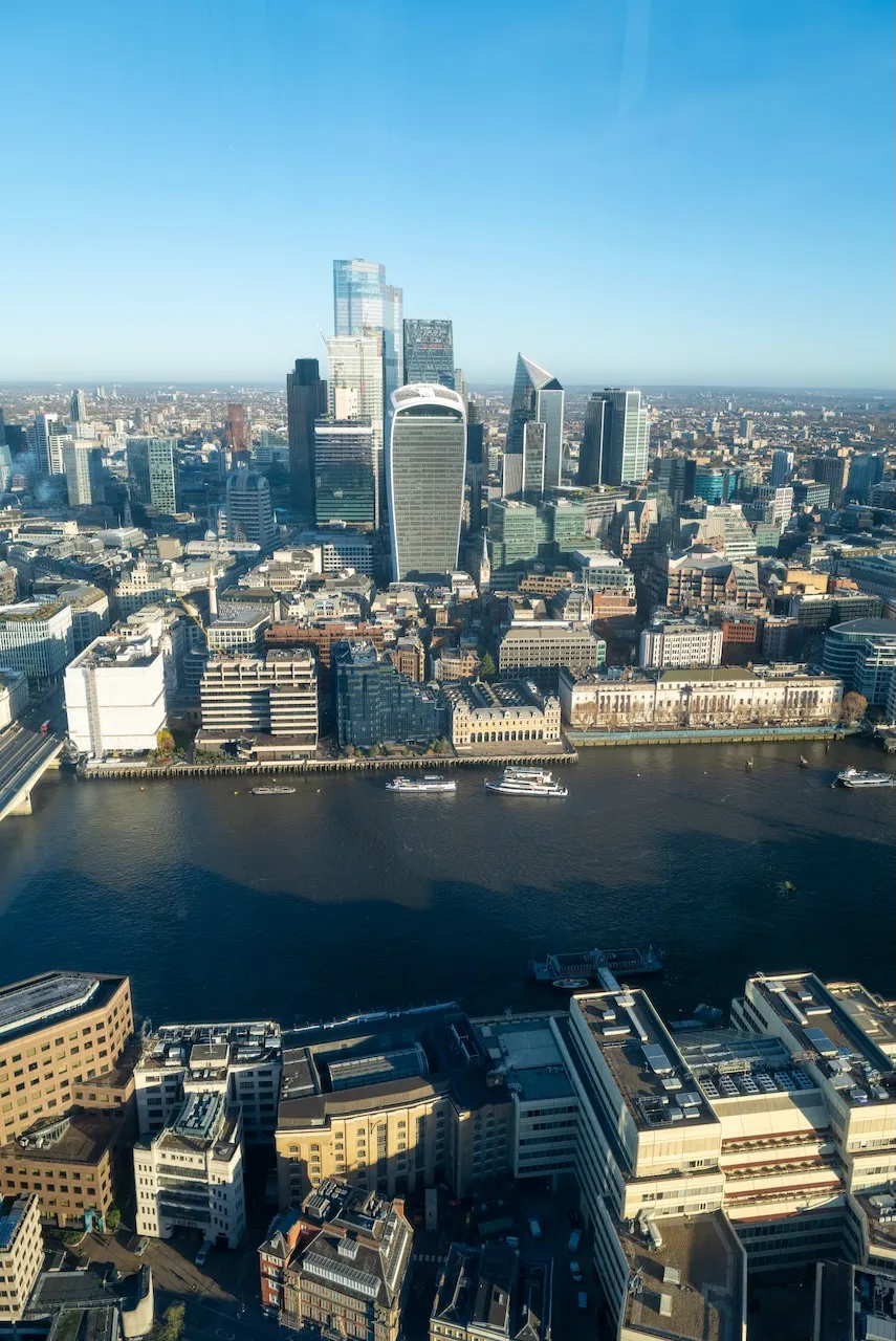 Our view from The Shard