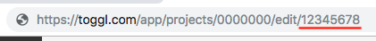Getting your Toggl Track project ID